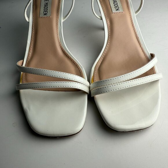 Steven Madden Kitten Heel Loft White Patent Size 7.5 - Picture 7 of 10